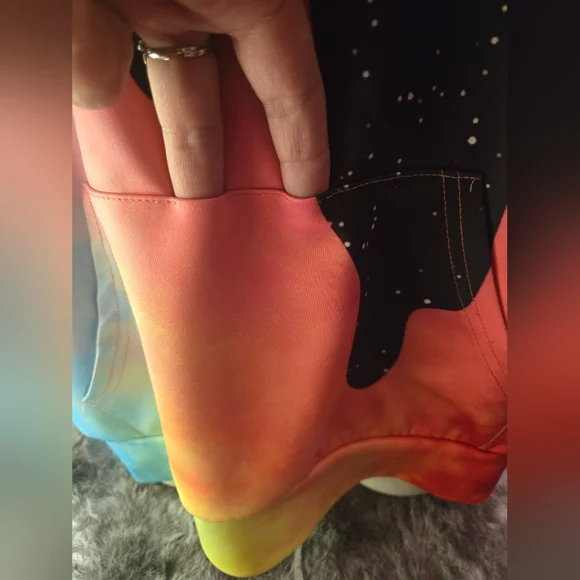 Colorful Drip Hoodie with Galaxy Design - Picture 5 of 6